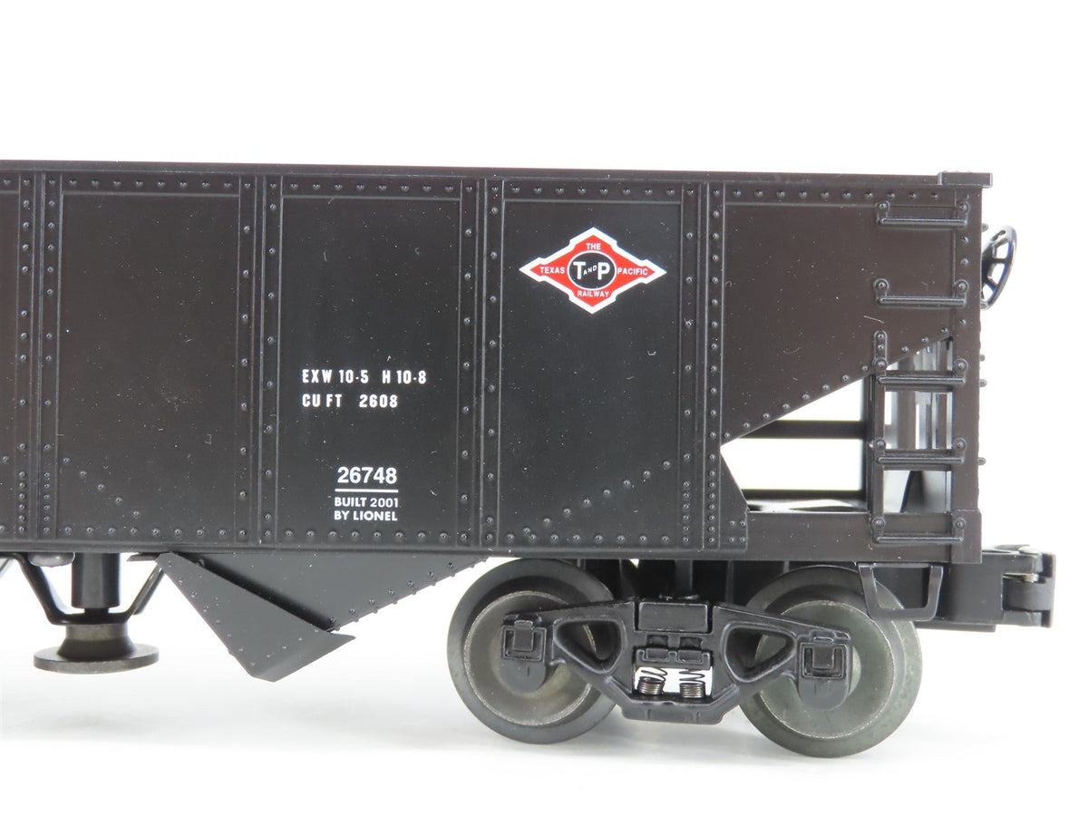 O Gauge 3-Rail Lionel 6-26748 T&amp;P Texas &amp; Pacific Railroad 2-Bay Hopper #9699