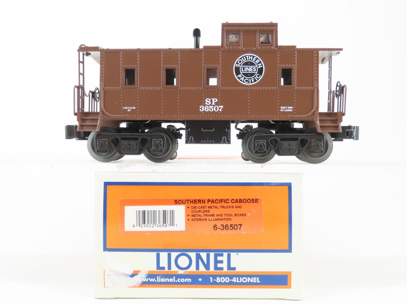 O Gauge 3-Rail Lionel 6-36507 SP Southern Pacific Lines Caboose #36507