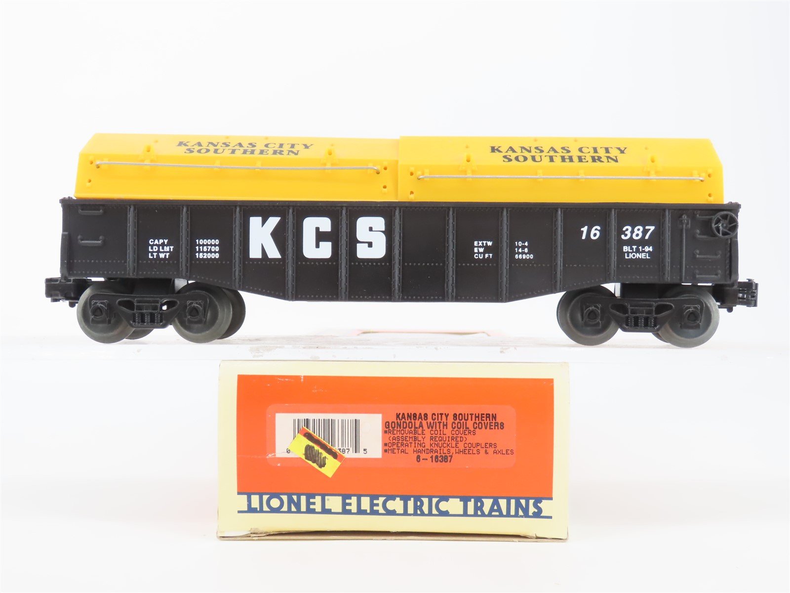 O Gauge 3-Rail Lionel 6-16387 KCS Kansas City Southern Gondola #16387