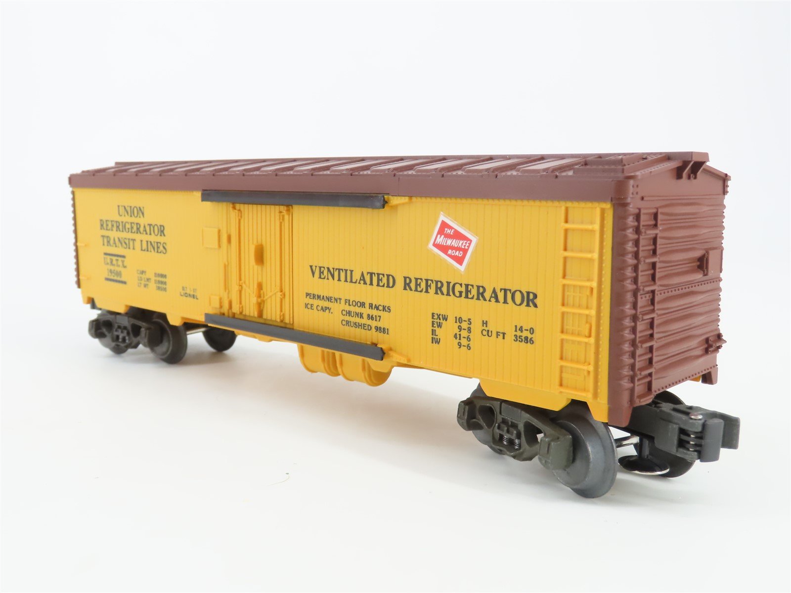 O Gauge 3-Rail Lionel 6-19500 URTX MILW Milwaukee Road Reefer #19500