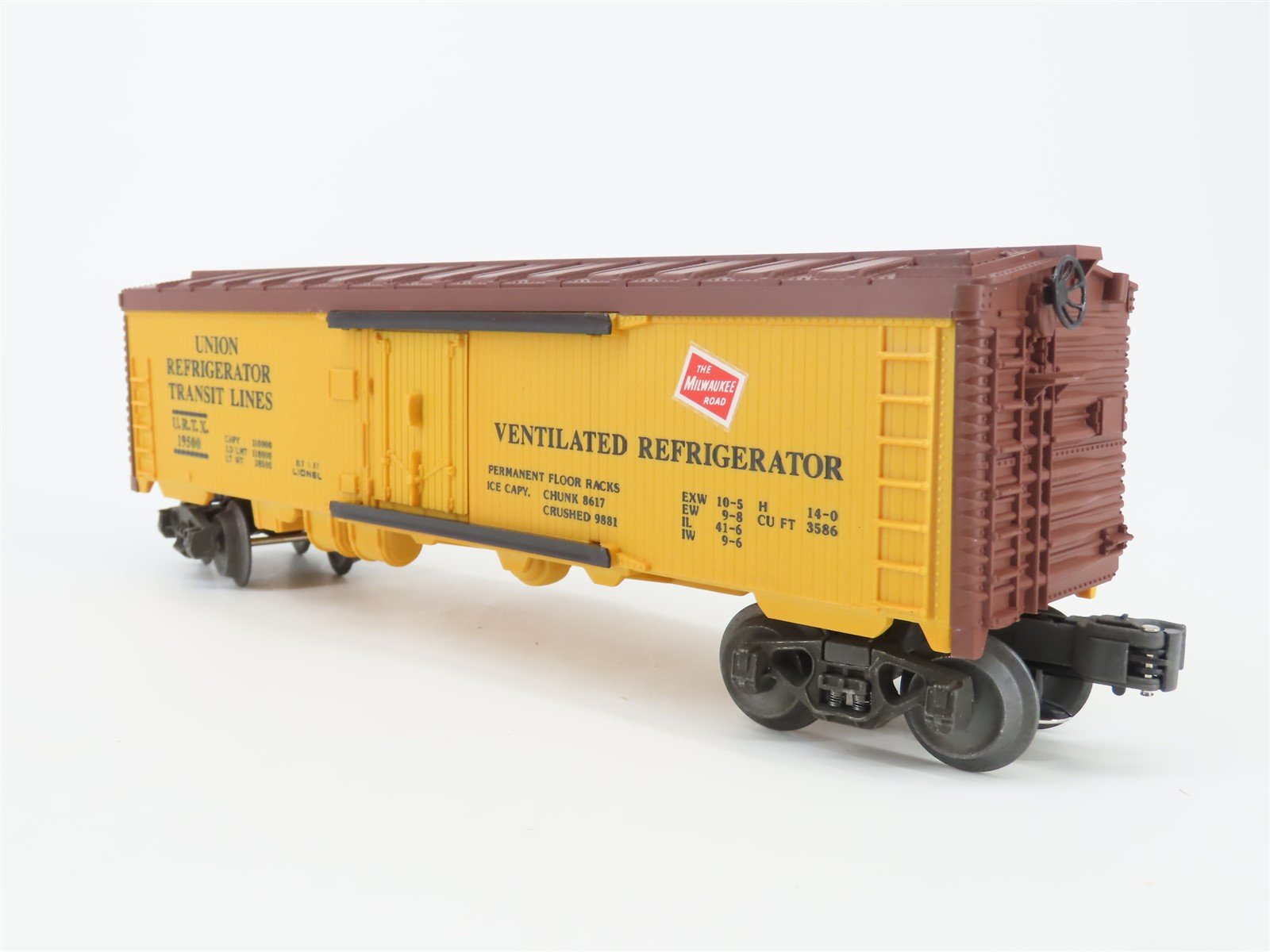O Gauge 3-Rail Lionel 6-19500 URTX MILW Milwaukee Road Reefer #19500