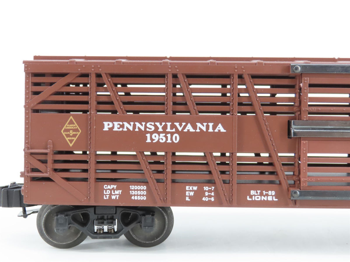 O Gauge 3-Rail Lionel 6-19510 PRR Pennsylvania Railroad Stock Car #19510