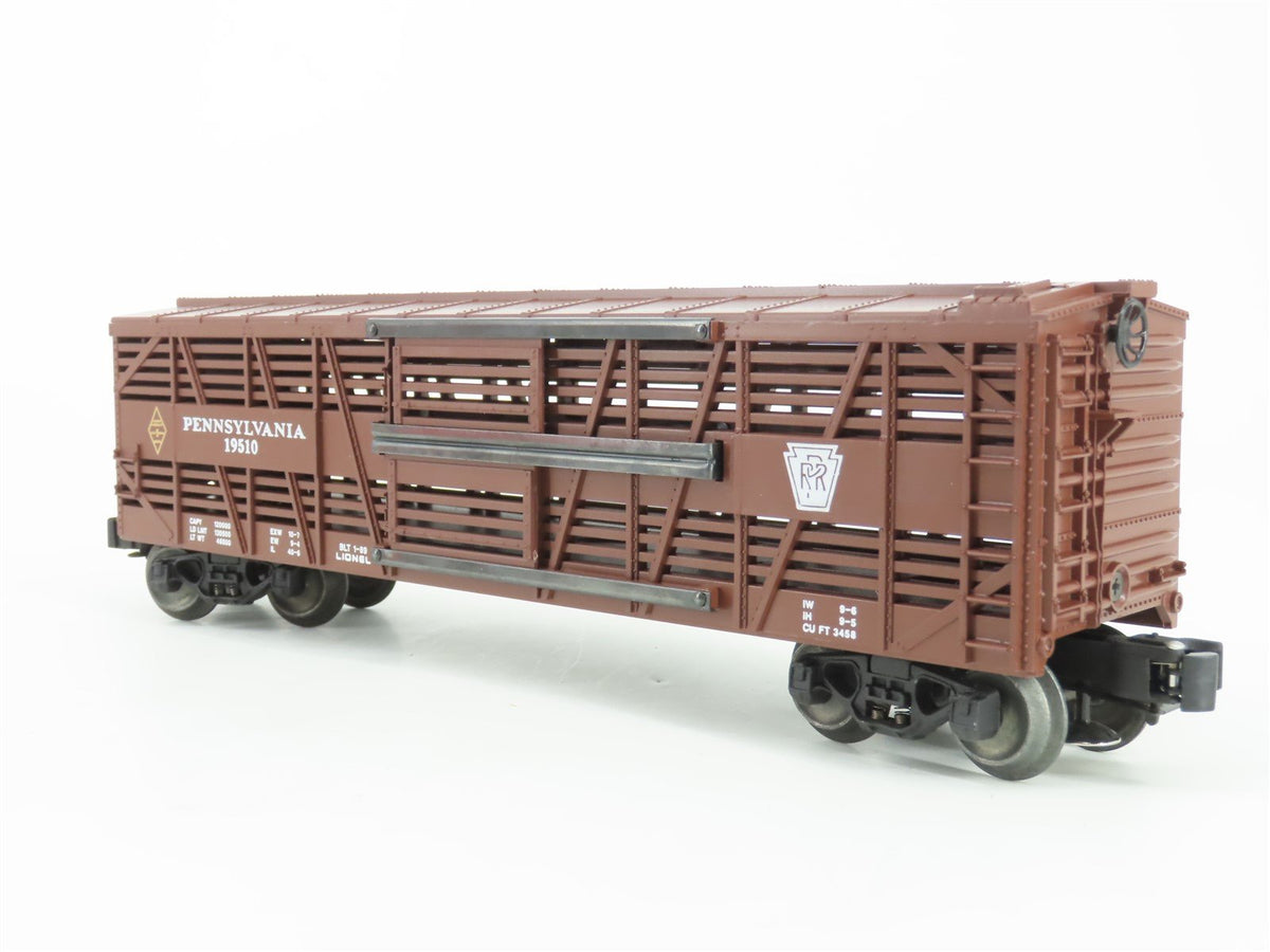 O Gauge 3-Rail Lionel 6-19510 PRR Pennsylvania Railroad Stock Car #19510