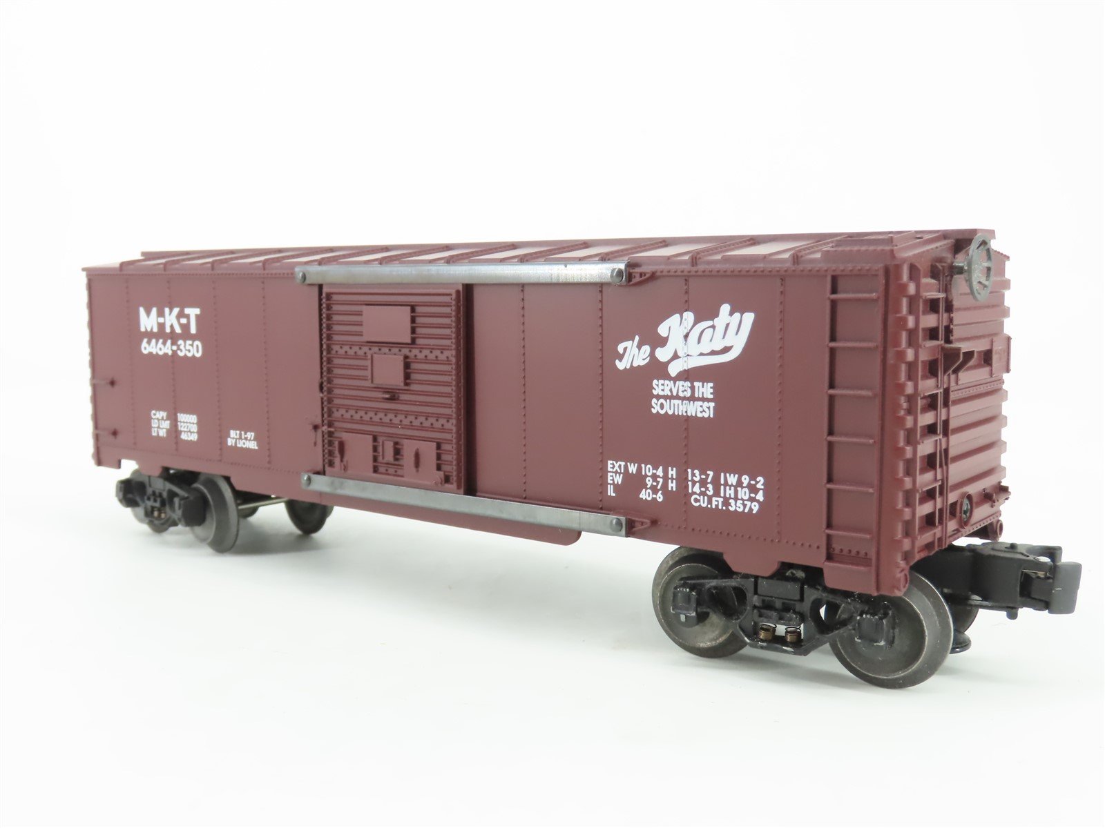 O Gauge 3-Rail Lionel 6-19293 M-K-T The Katy Single Door Box Car #6464-350