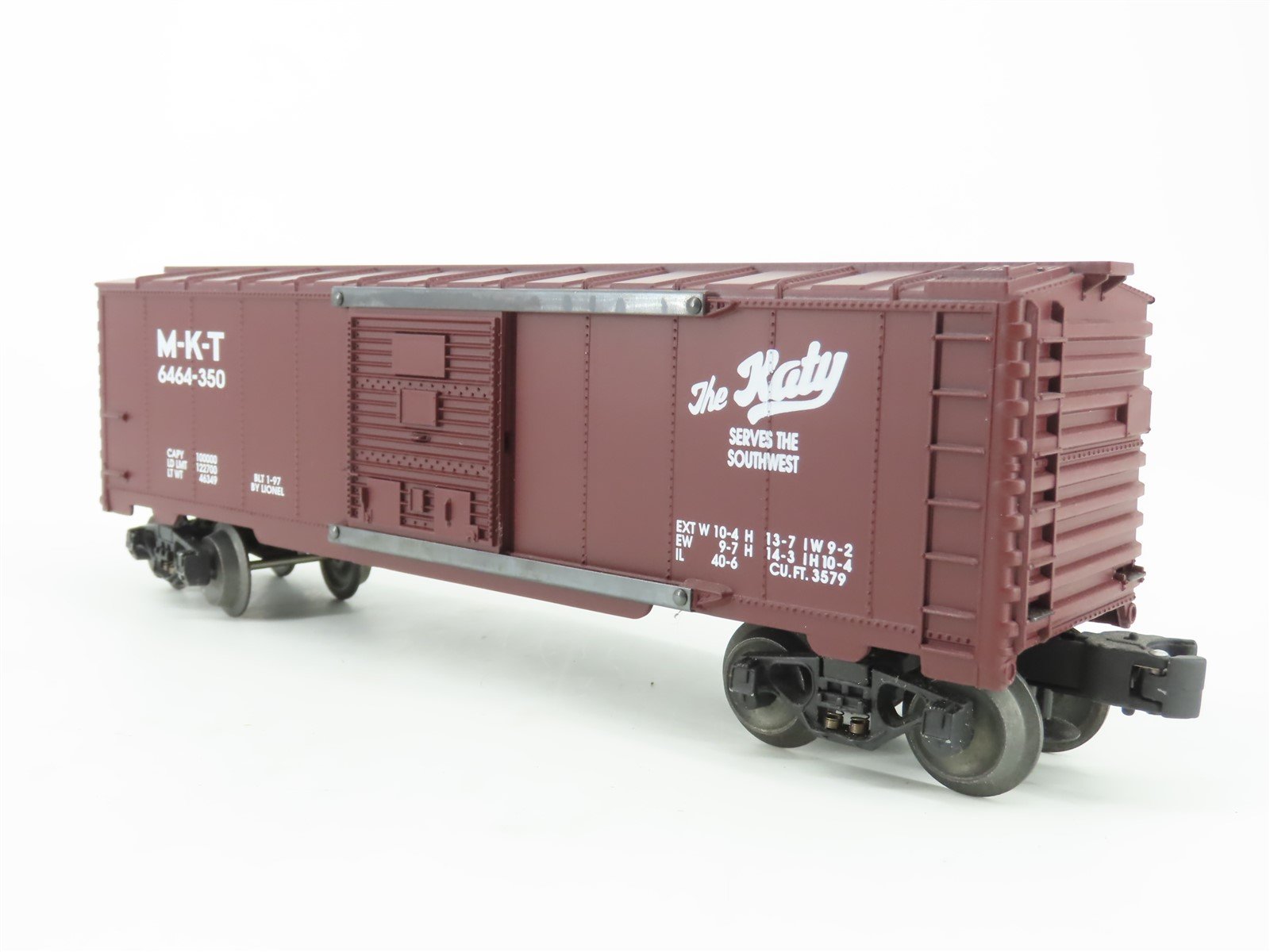 O Gauge 3-Rail Lionel 6-19293 M-K-T The Katy Single Door Box Car #6464-350
