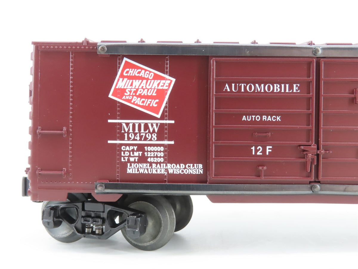 O Gauge 3-Rail Lionel LRRC MILW Milwaukee Road Double Door Box Car #194798