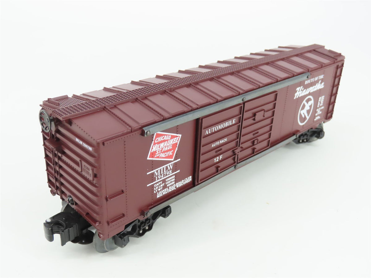 O Gauge 3-Rail Lionel LRRC MILW Milwaukee Road Double Door Box Car #194798
