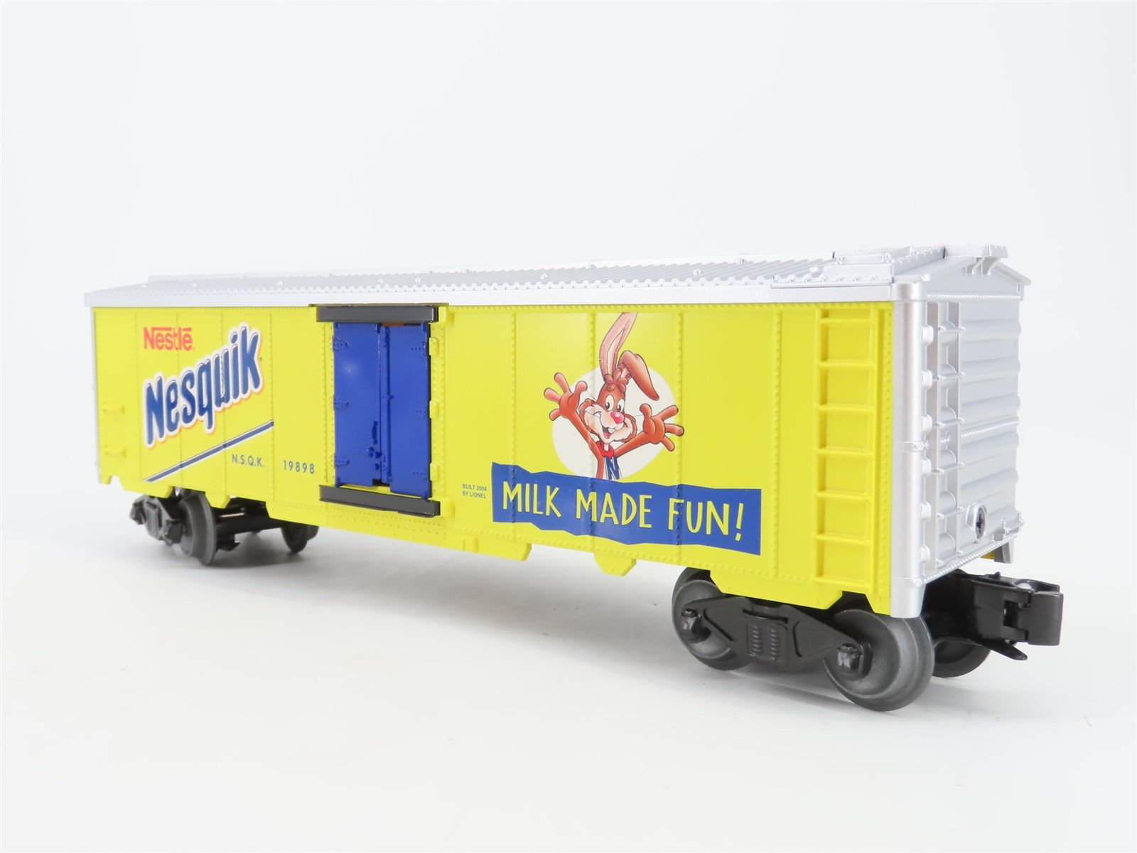 O Gauge 3-Rail Lionel 6-19898 NSQK Nestle Nesquik Operating Milk Car #19898