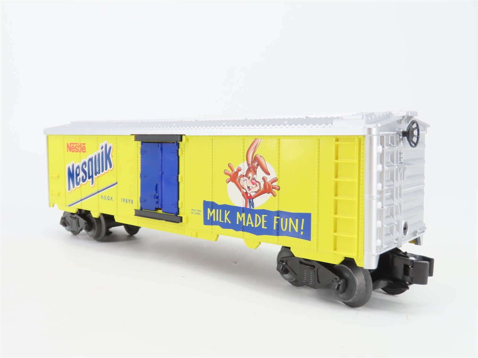 O Gauge 3-Rail Lionel 6-19898 NSQK Nestle Nesquik Operating Milk Car #19898