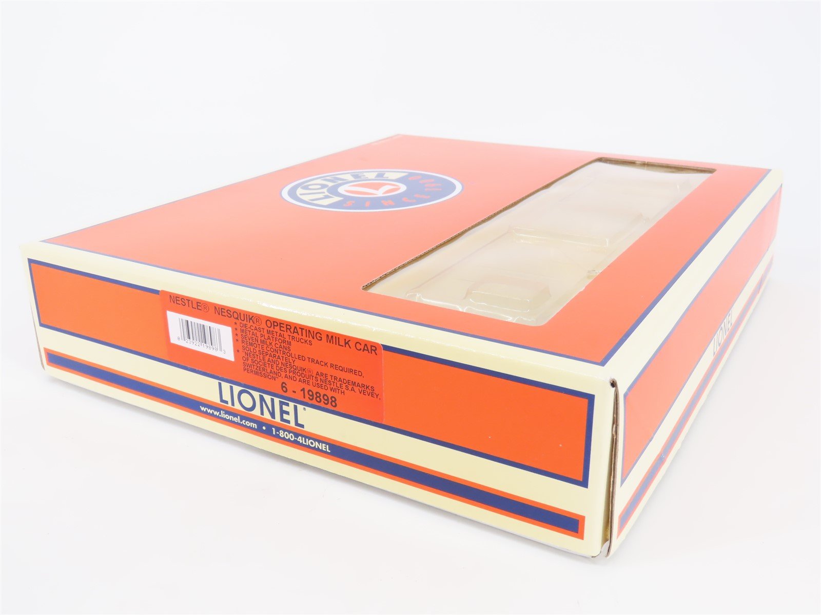 O Gauge 3-Rail Lionel 6-19898 NSQK Nestle Nesquik Operating Milk Car #19898