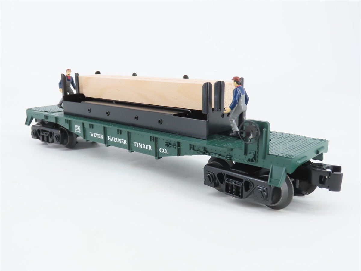 O Gauge 3-Rail Lionel 6-36727 Weyerhaeuser &quot;Moe &amp; Joe&quot; Operating Lumber Car