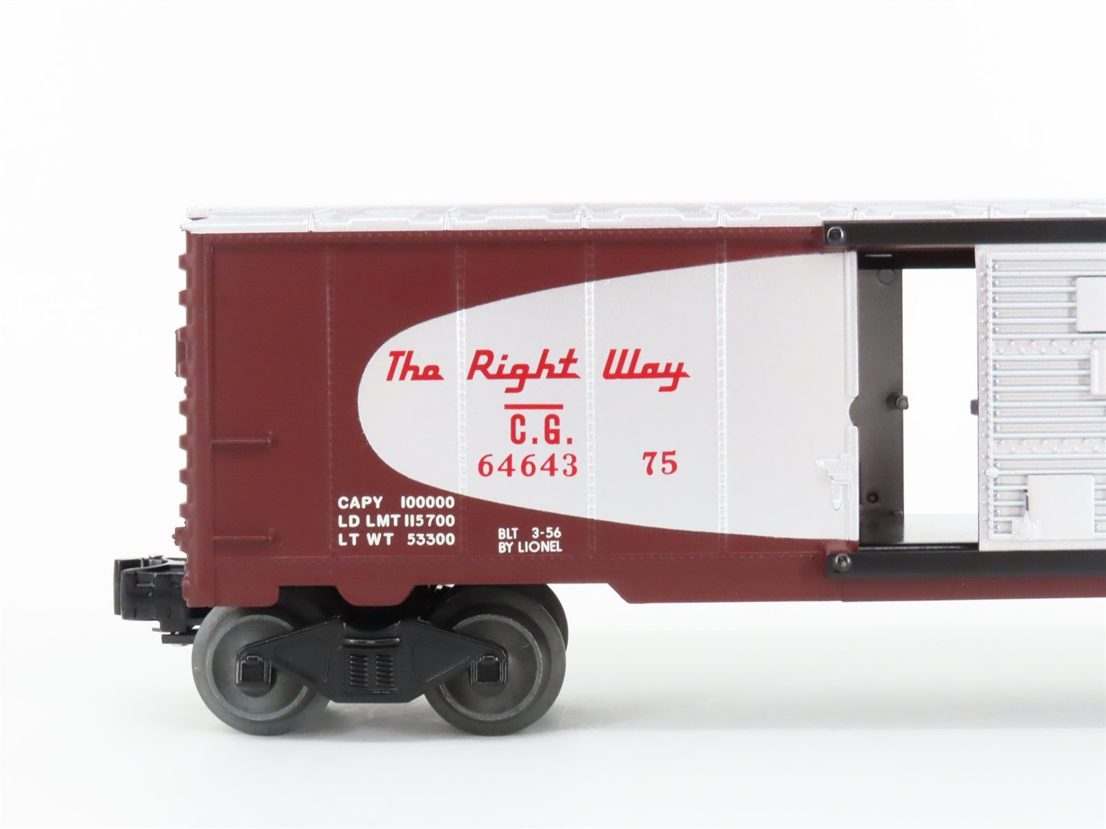 O Gauge 3-Rail Lionel Postwar 6-27776 PWC 6464 PRR/CG Boxcar 2 Pack #3