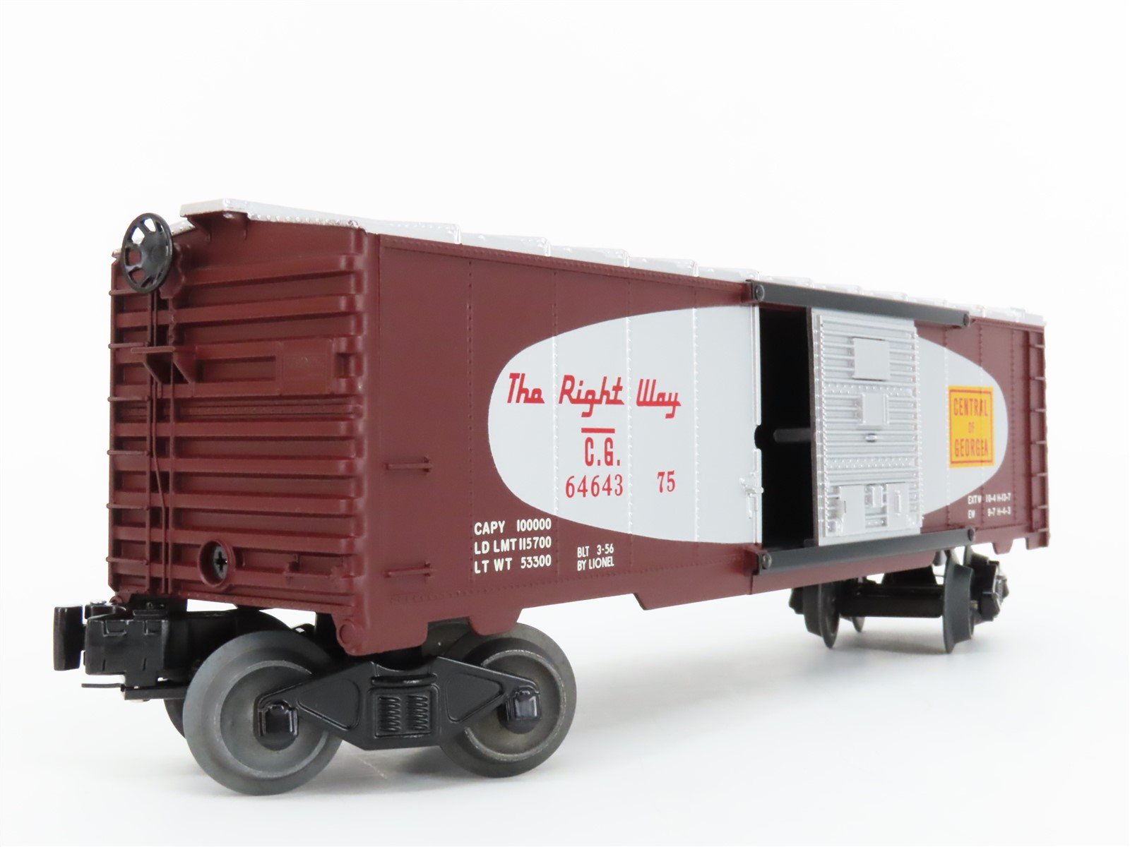 O Gauge 3-Rail Lionel Postwar 6-27776 PWC 6464 PRR/CG Boxcar 2 Pack #3