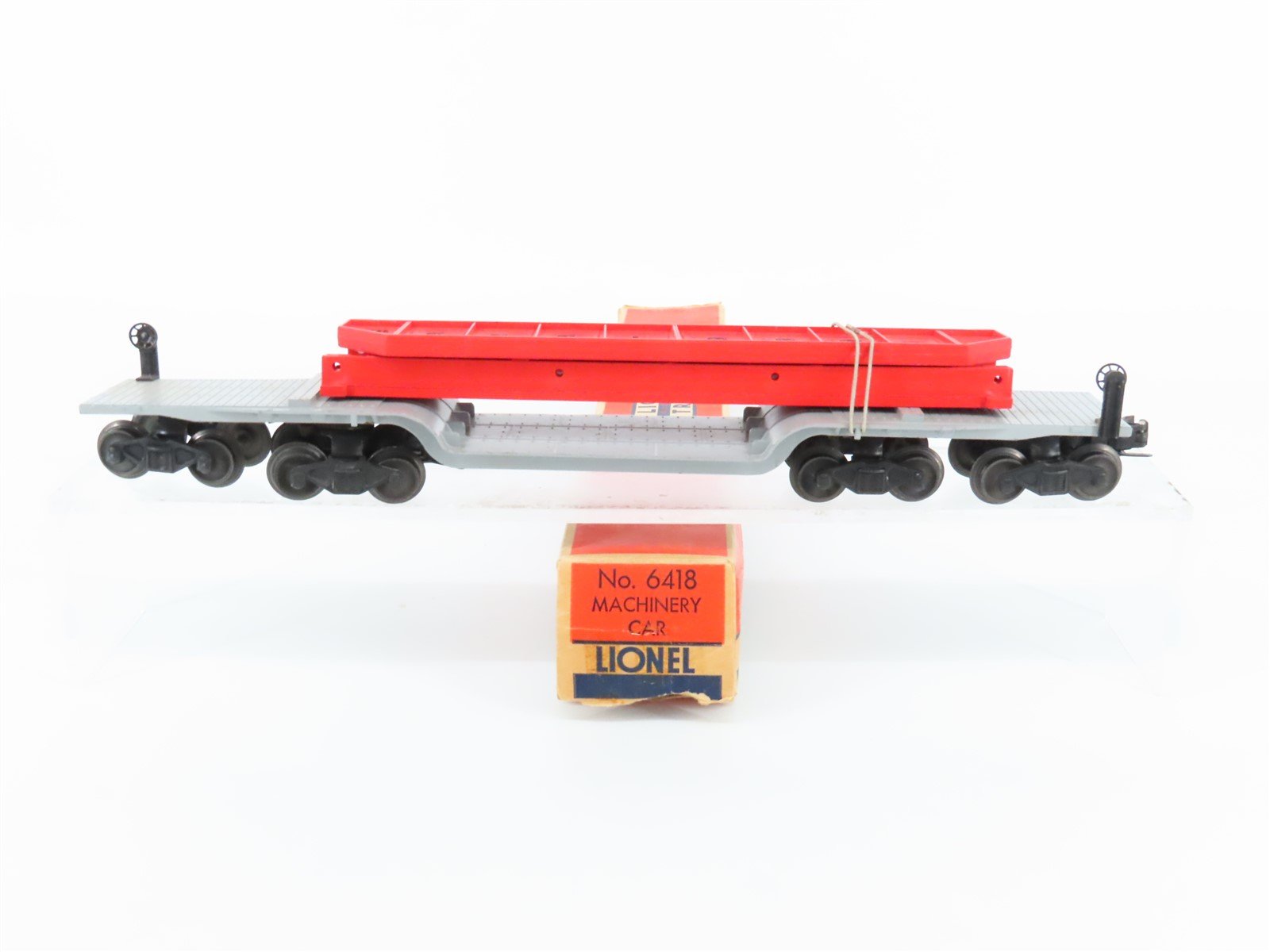 O Gauge 3-Rail Lionel 6418 Lionel Machinery Car w/US Steel Bridge Girders
