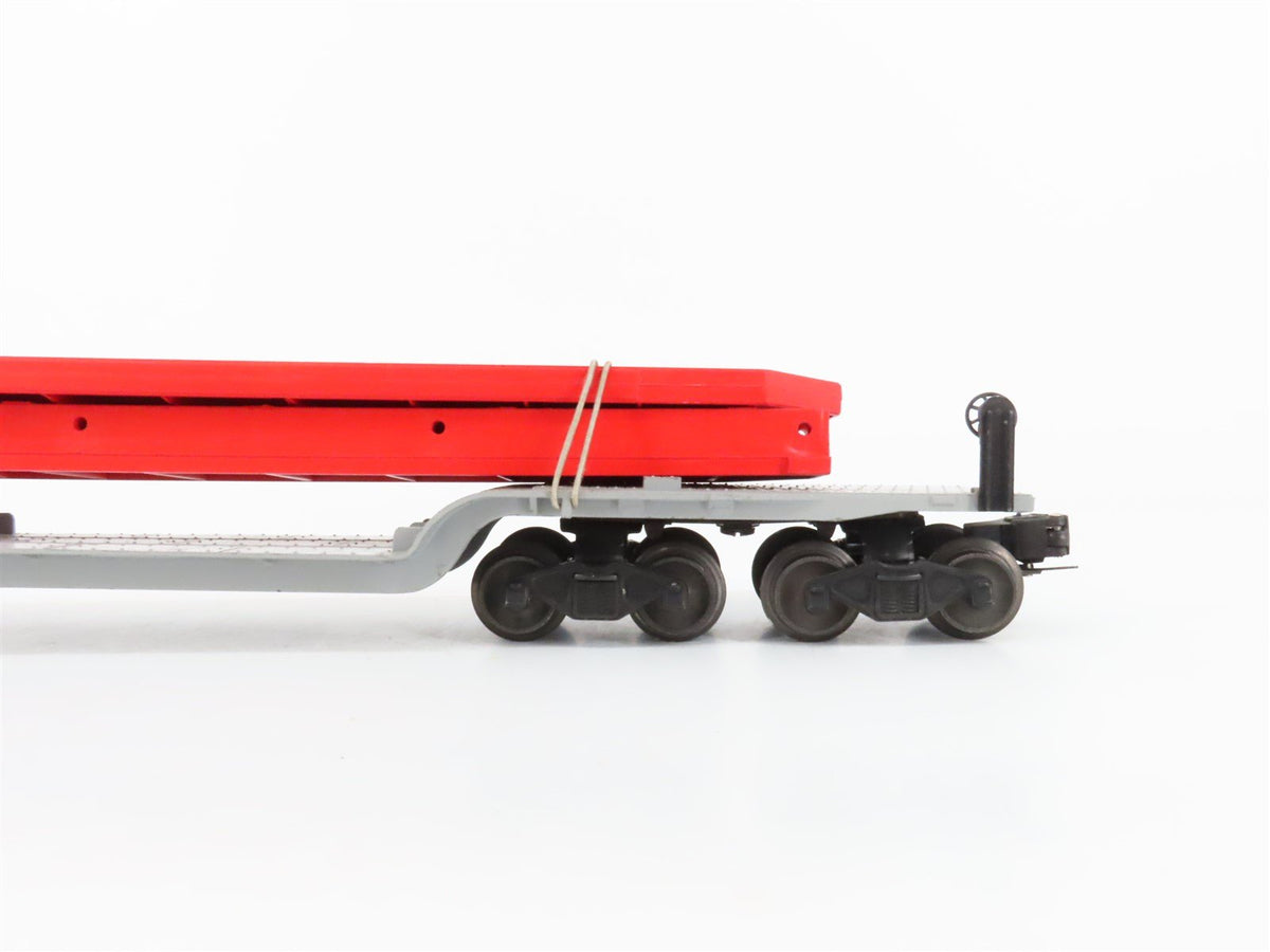 O Gauge 3-Rail Lionel 6418 Lionel Machinery Car w/US Steel Bridge Girders