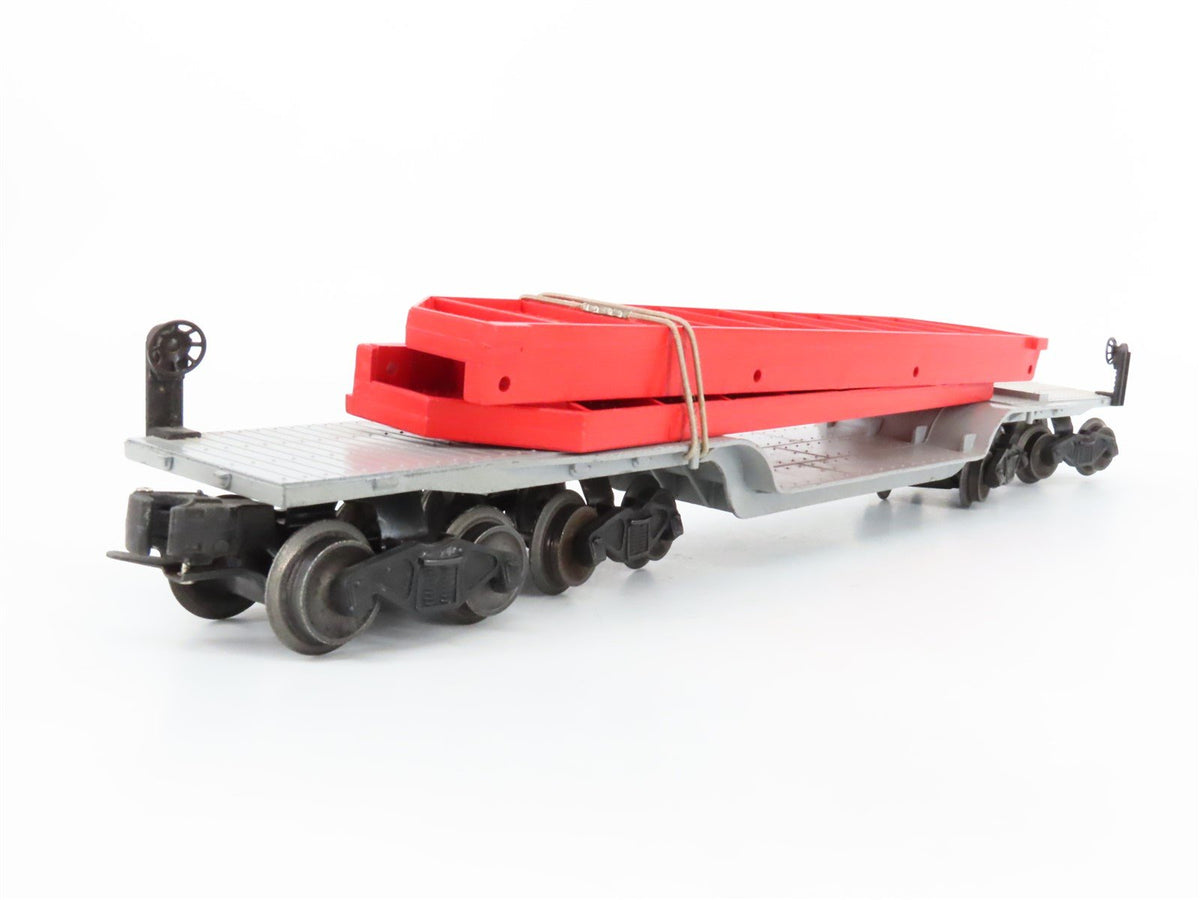 O Gauge 3-Rail Lionel 6418 Lionel Machinery Car w/US Steel Bridge Girders