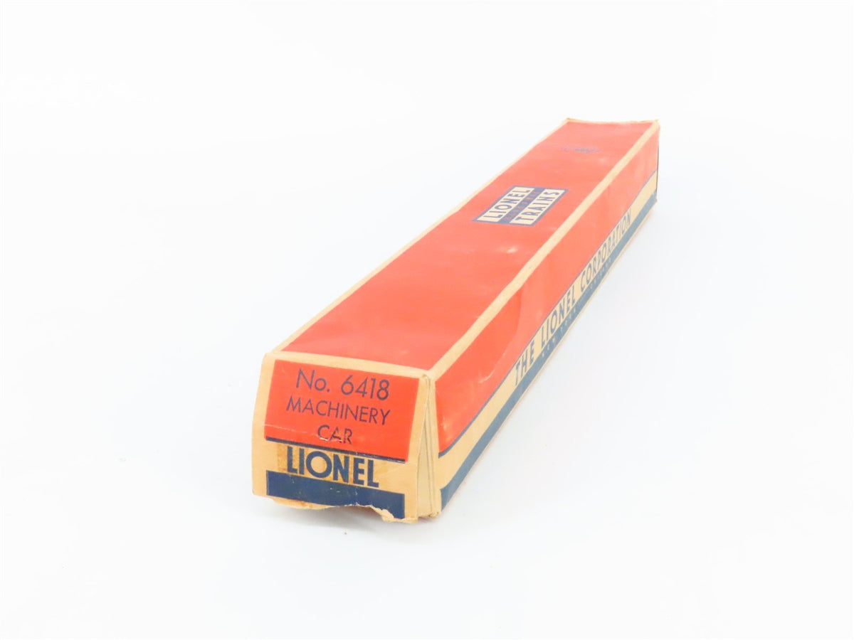 O Gauge 3-Rail Lionel 6418 Lionel Machinery Car w/US Steel Bridge Girders