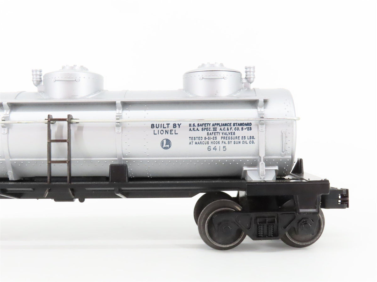 O Gauge 3-Rail Lionel 6415 Sunoco 3 Dome Tank Car #6415