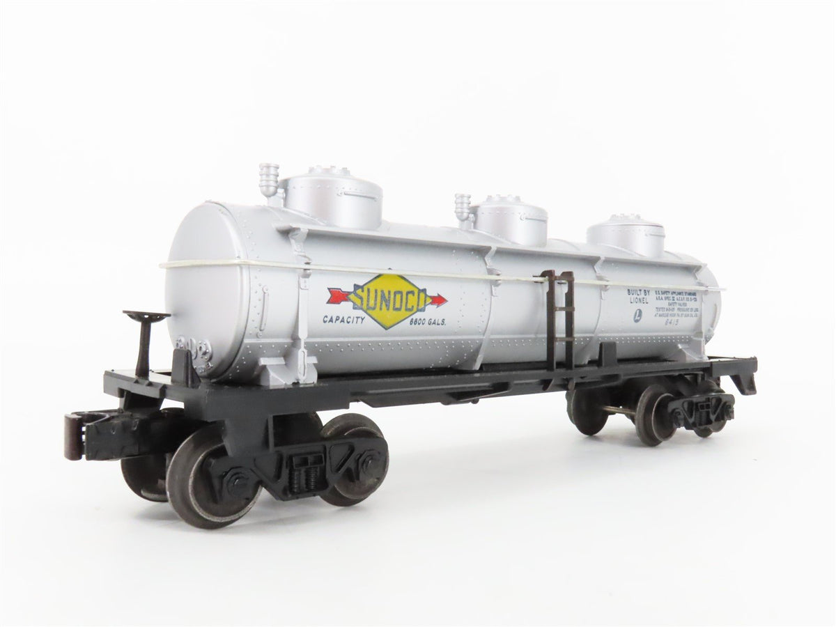 O Gauge 3-Rail Lionel 6415 Sunoco 3 Dome Tank Car #6415