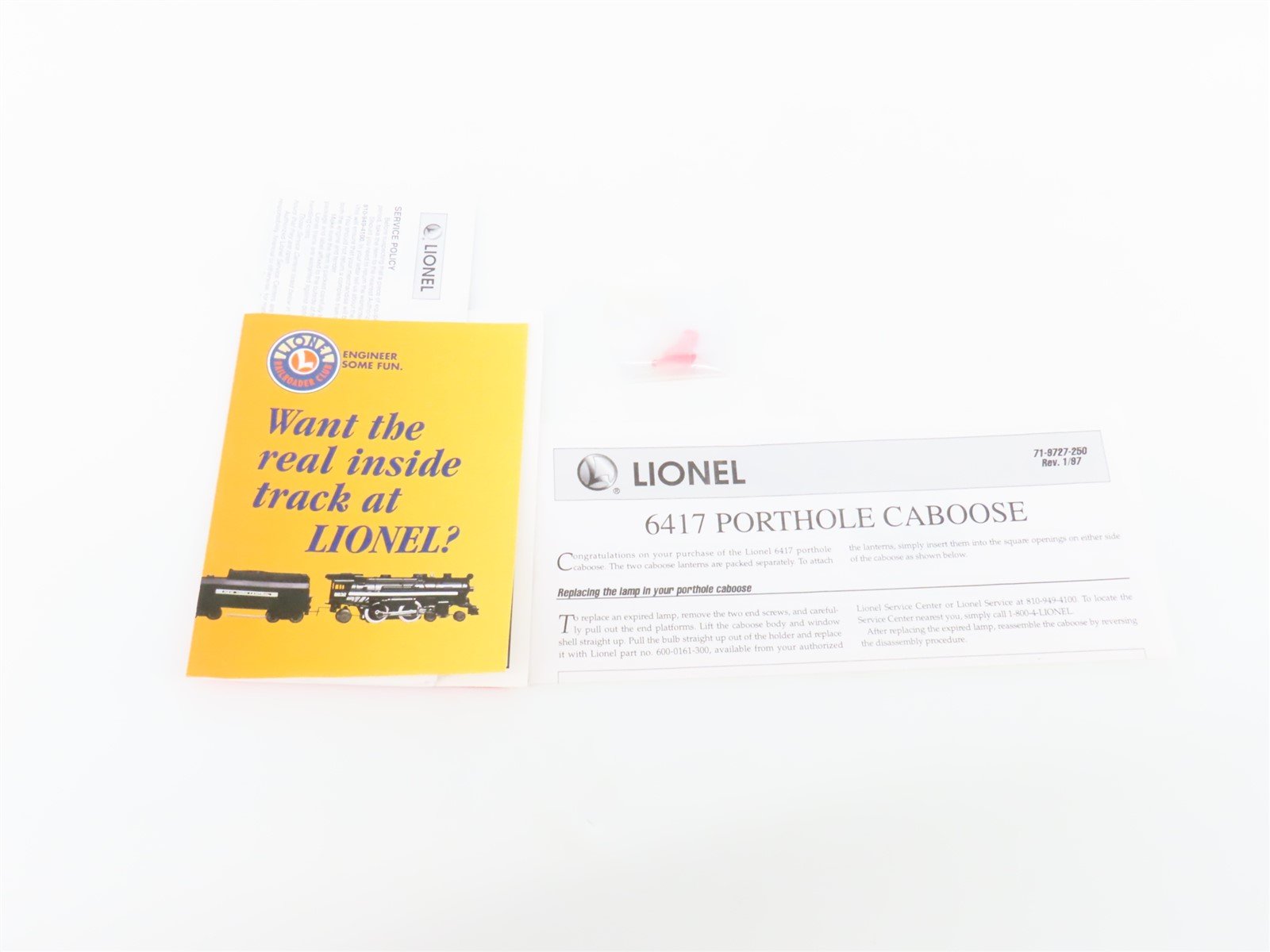 O Gauge 3-Rail Lionel Postwar #6-19780 Lehigh Valley Lighted Caboose #641751