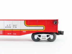O Gauge 3-Rail Lionel 6-26679 ATSF Santa Fe Gondola #26679 w/Reel Load