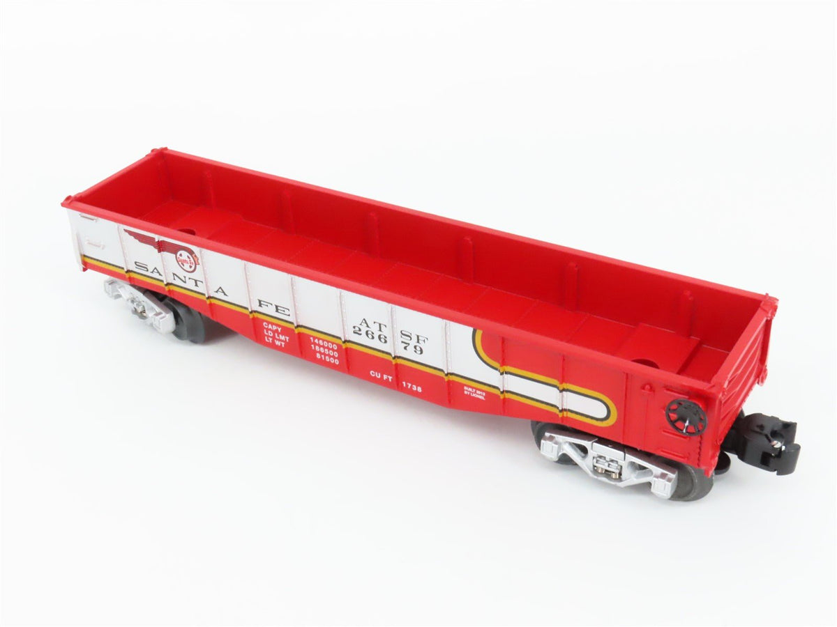 O Gauge 3-Rail Lionel 6-26679 ATSF Santa Fe Gondola #26679 w/Reel Load