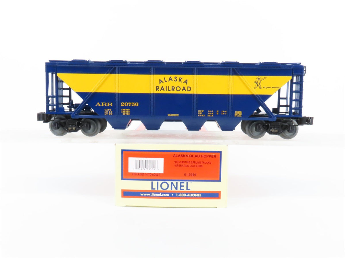 O Gauge 3-Rail Lionel 6-19369 ARR Alaska Railroad 4-Bay Covered Hopper #20756