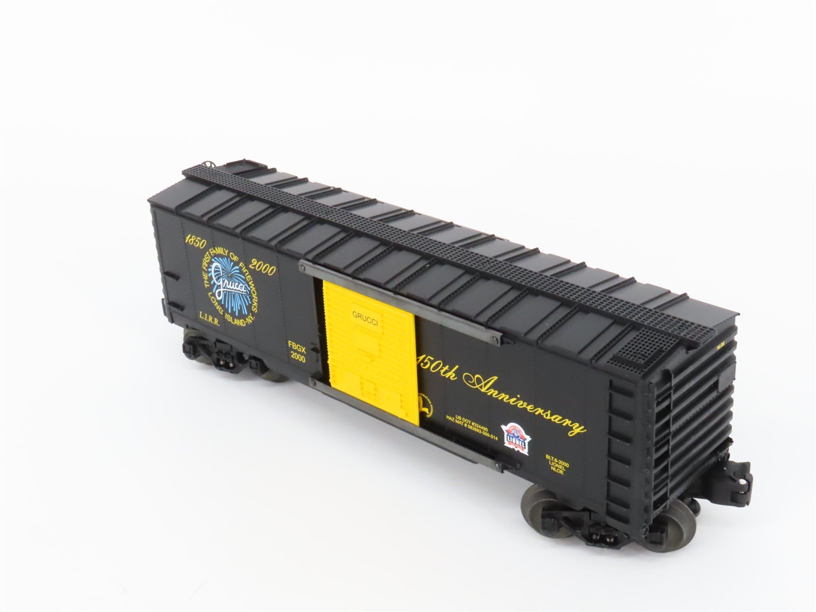 O Gauge 3-Rail Lionel 6-52186 LIRR FBGX Grucci 150th Anniversary Box Car 2000