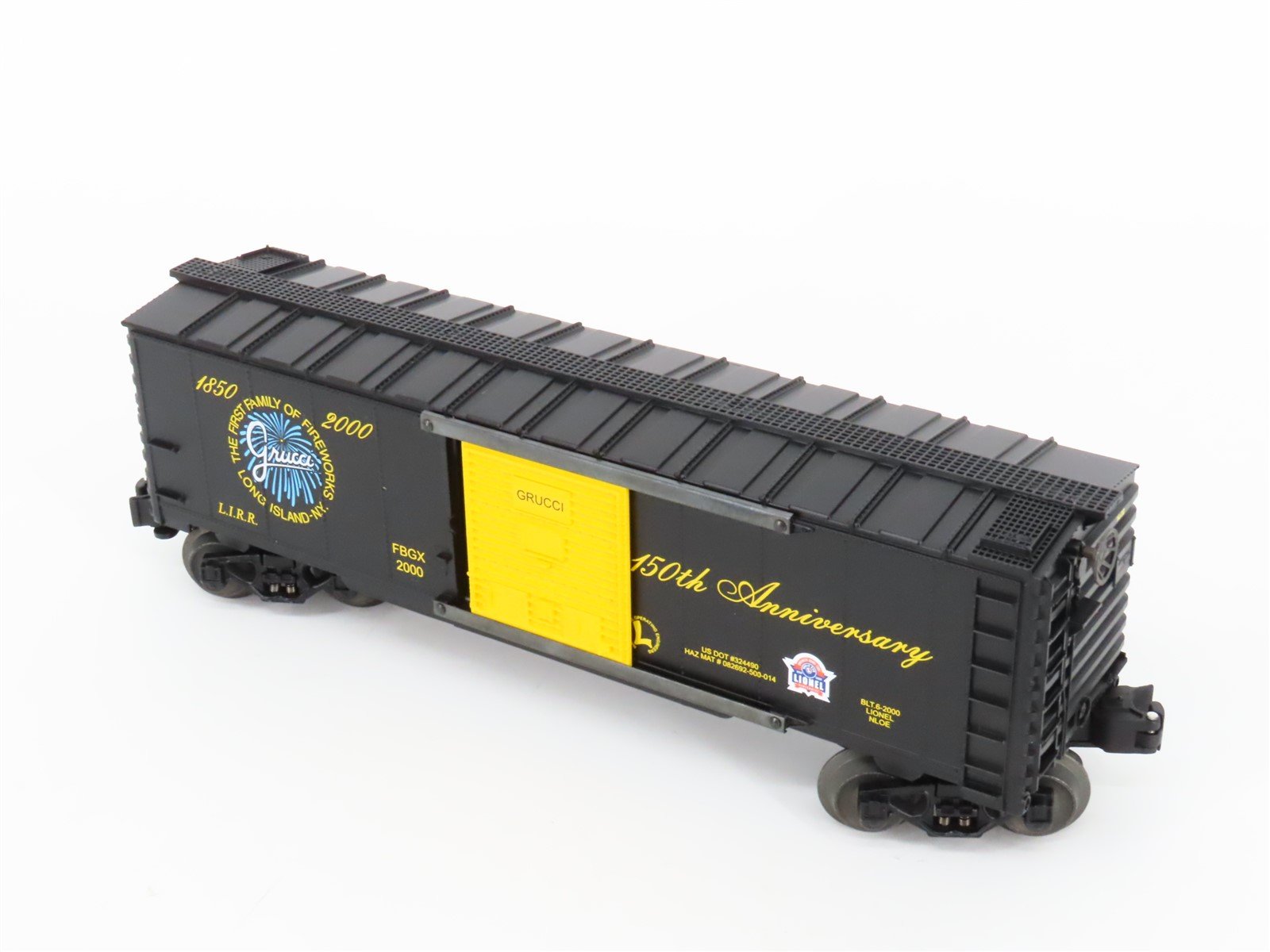 O Gauge 3-Rail Lionel 6-52186 LIRR FBGX Grucci 150th Anniversary Box Car 2000