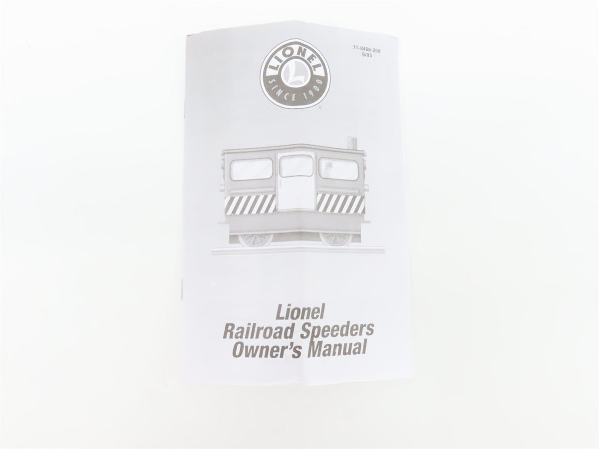 O Gauge 3-Rail Lionel 6-18468 CN Canadian National Speeder Car #23