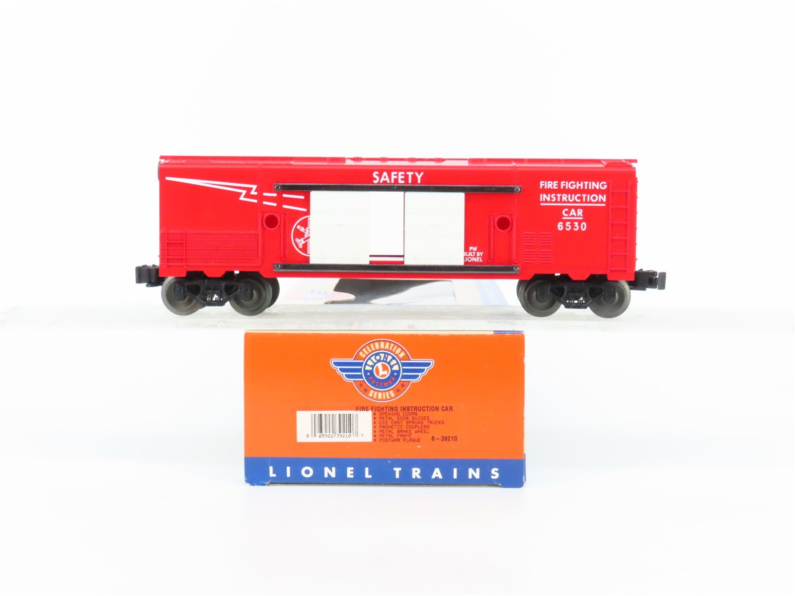 O Gauge 3-Rail Lionel Postwar Series 6-39210 Fire Fighting Instruction Car 6530