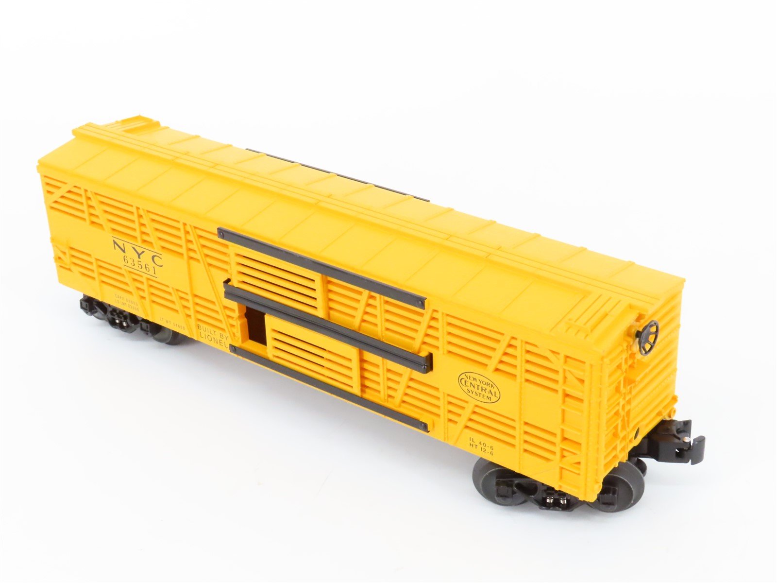 O Gauge 3-Rail Lionel Postwar 6-19573 NYC New York Central Stock Car #63561