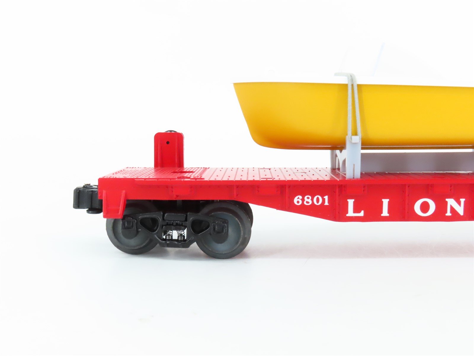 O Gauge 3-Rail Lionel Postwar Series 6-26048 Lionel Flat Car #6801 w/Boat