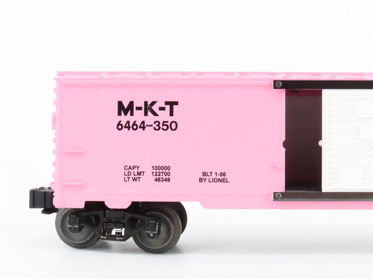 O Gauge 3-Rail Lionel RGS Trains LE MKT Katy Pink w/White Doors Boxcar 6464-350
