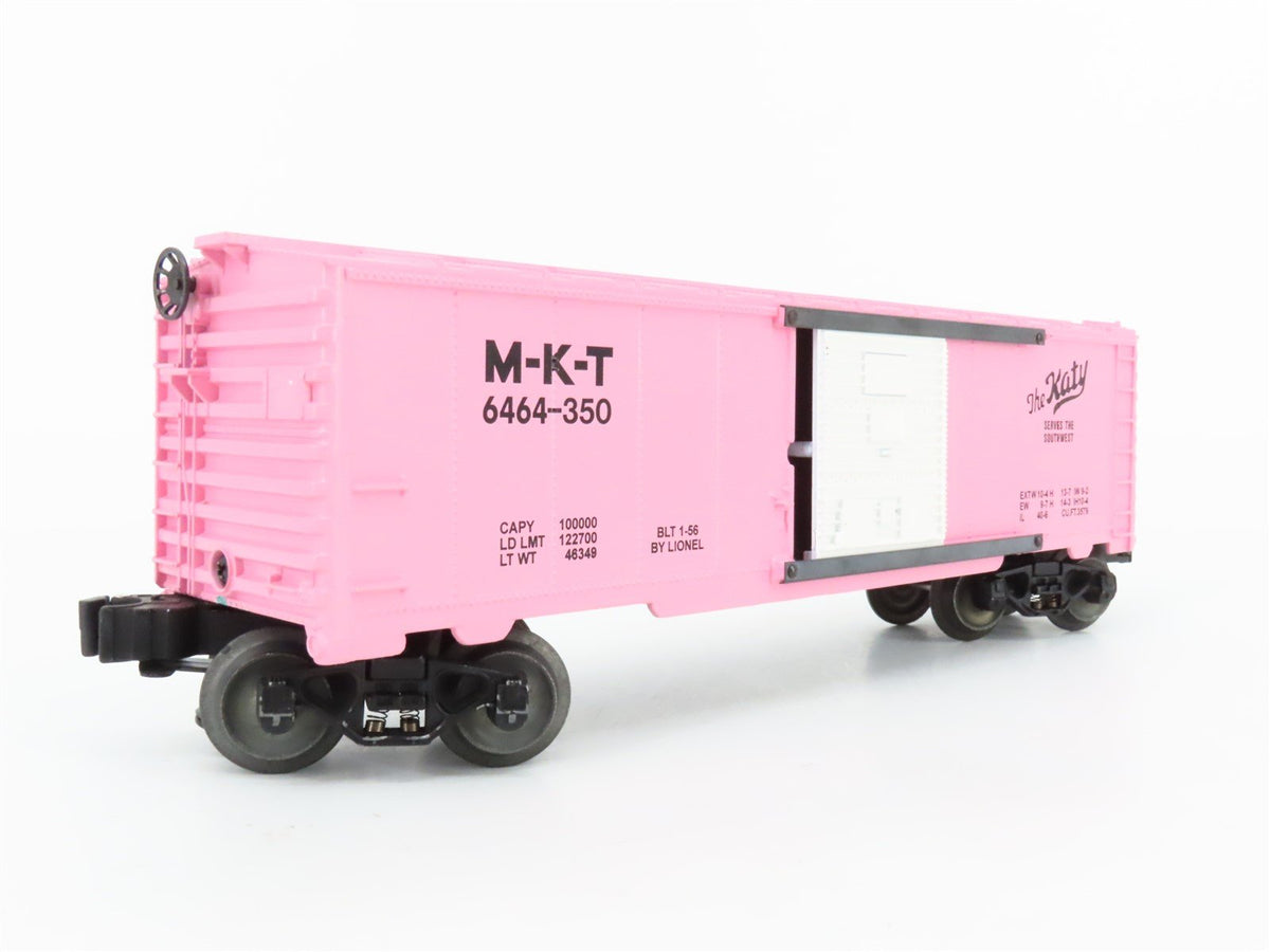 O Gauge 3-Rail Lionel RGS Trains LE MKT Katy Pink w/White Doors Boxcar 6464-350