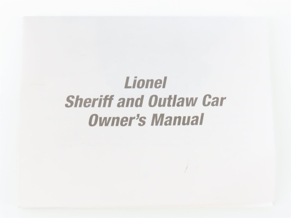 O Gauge 3-Rail Lionel 6-52348 LCCA 2005 W&amp;A Wells Fargo Sheriff &amp; Outlaw Car