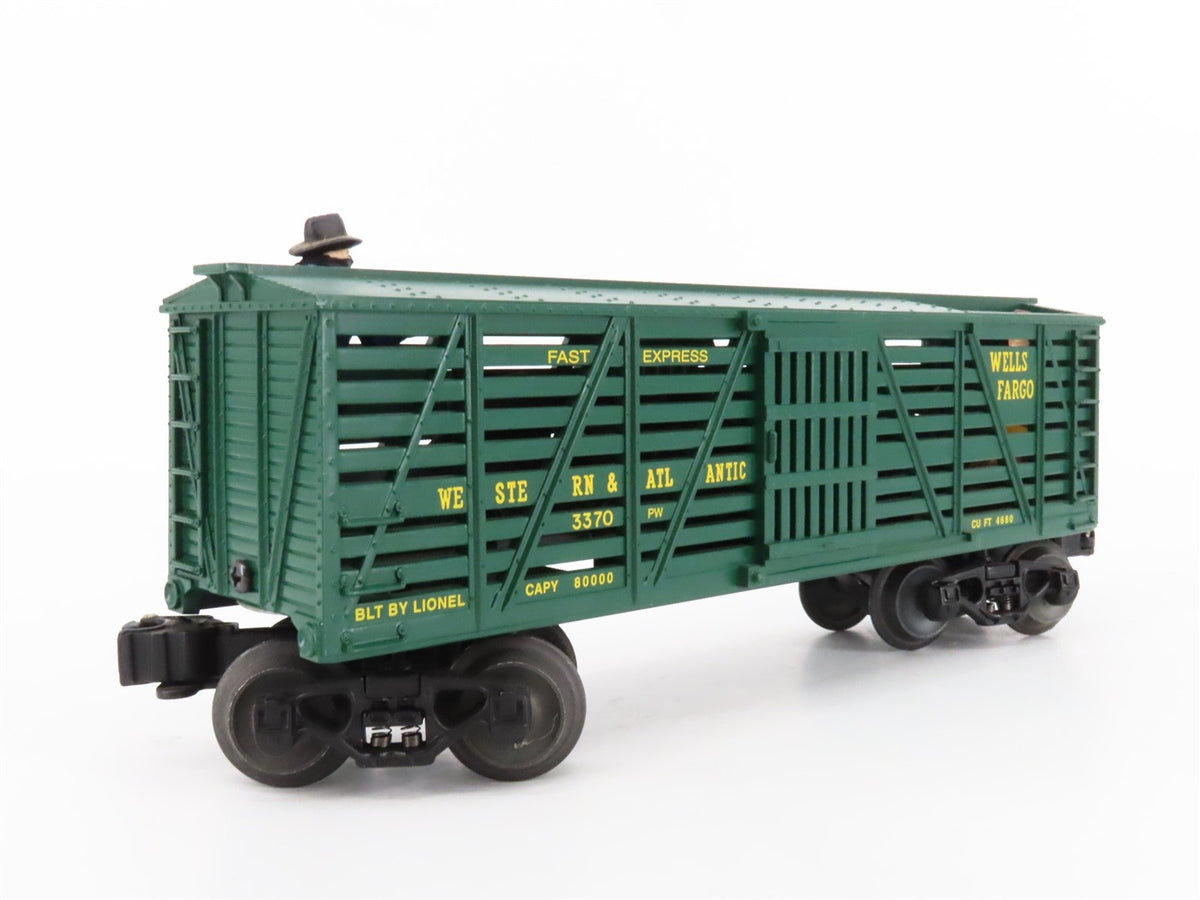 O Gauge 3-Rail Lionel Postwar 6-26765 W&amp;A Wells Fargo Sheriff &amp; Outlaw Car 3370