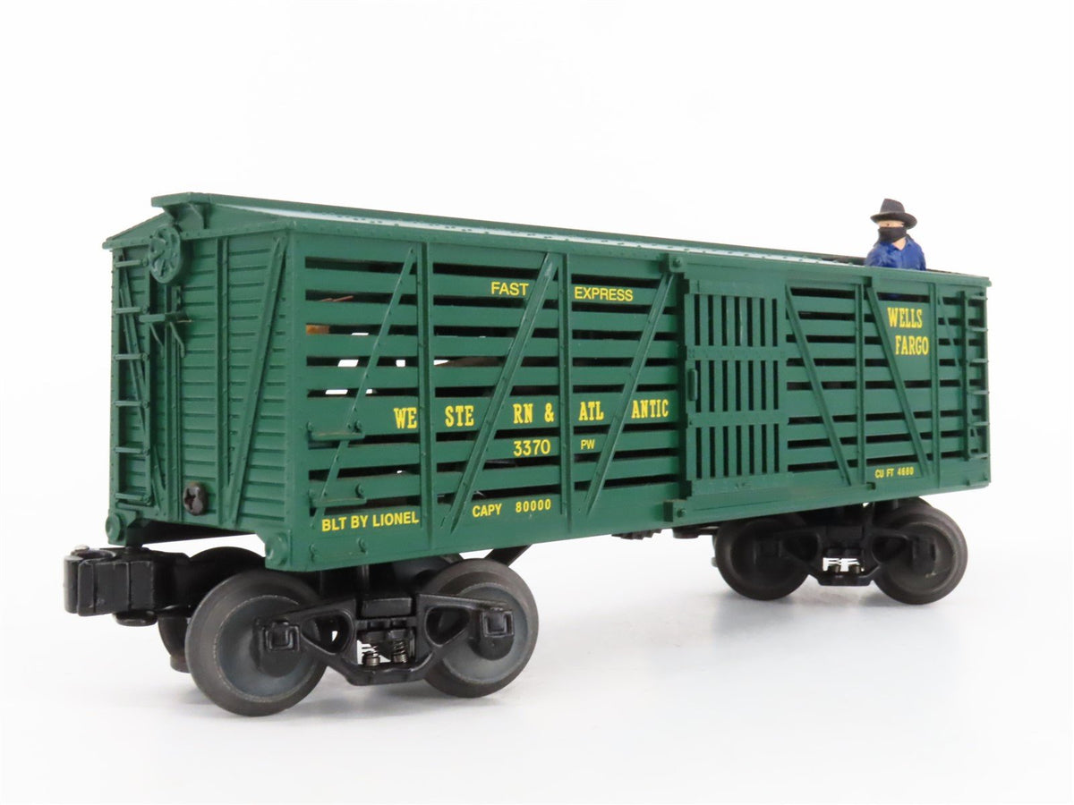 O Gauge 3-Rail Lionel Postwar 6-26765 W&amp;A Wells Fargo Sheriff &amp; Outlaw Car 3370