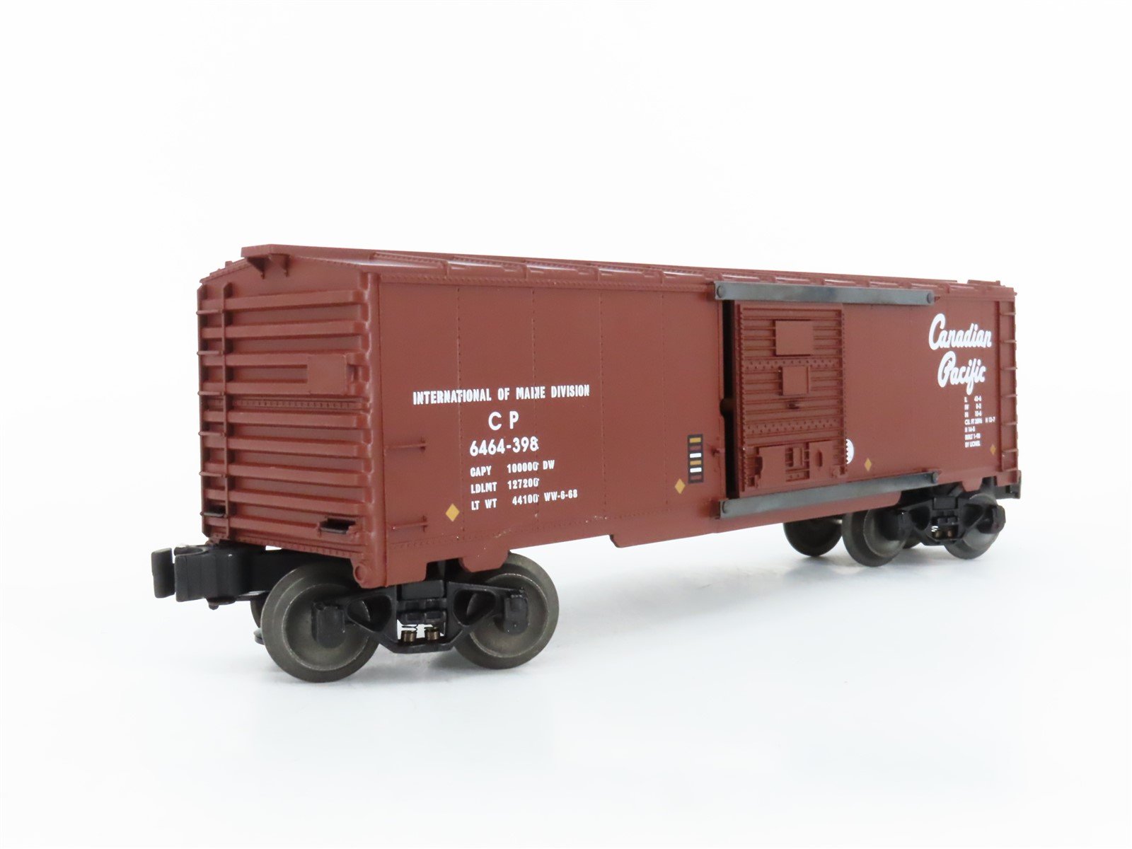 O Gauge 3-Rail Lionel #6-29215 6464 CP Canadian Pacific Box Car #6464-398