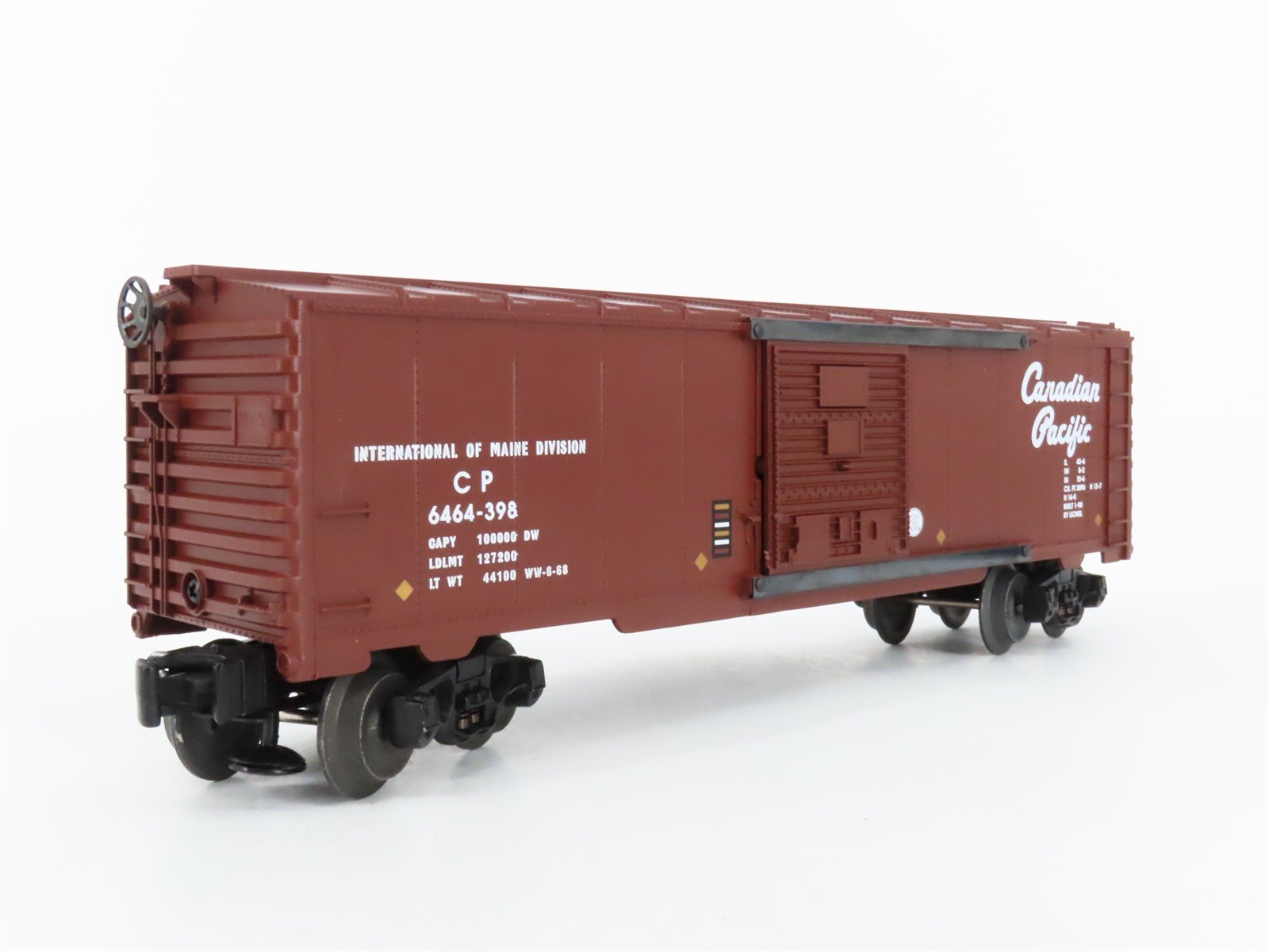 O Gauge 3-Rail Lionel #6-29215 6464 CP Canadian Pacific Box Car #6464-398