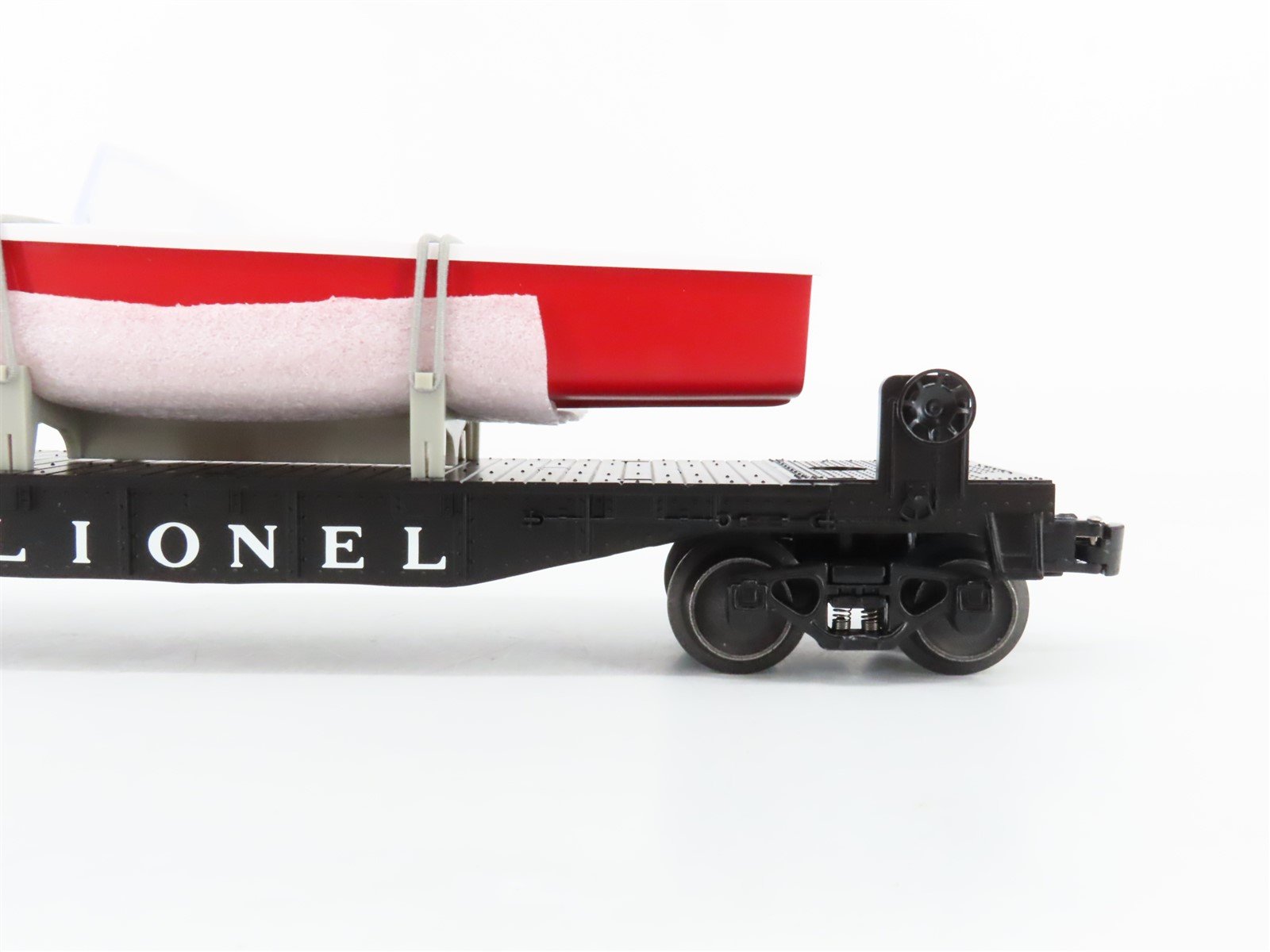 O Gauge 3-Rail Lionel 6-26078 Lionel Lines Flat Car w/Boat #6801