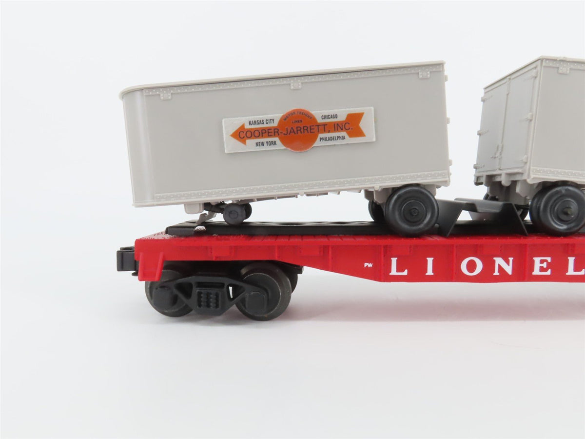 O Gauge 3-Rail Lionel 6-19455 Lionel Flat Car #6430 w/Cooper Jarrett Trailers