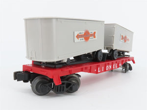 O Gauge 3-Rail Lionel 6-19455 Lionel Flat Car #6430 w/Cooper Jarrett Trailers