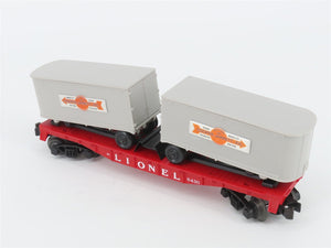 O Gauge 3-Rail Lionel 6-19455 Lionel Flat Car #6430 w/Cooper Jarrett Trailers