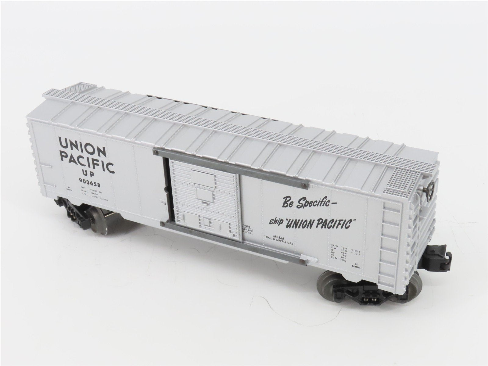O Gauge 3-Rail Lionel 6-39208 UP Road of the Streamliners Boxcar #903658