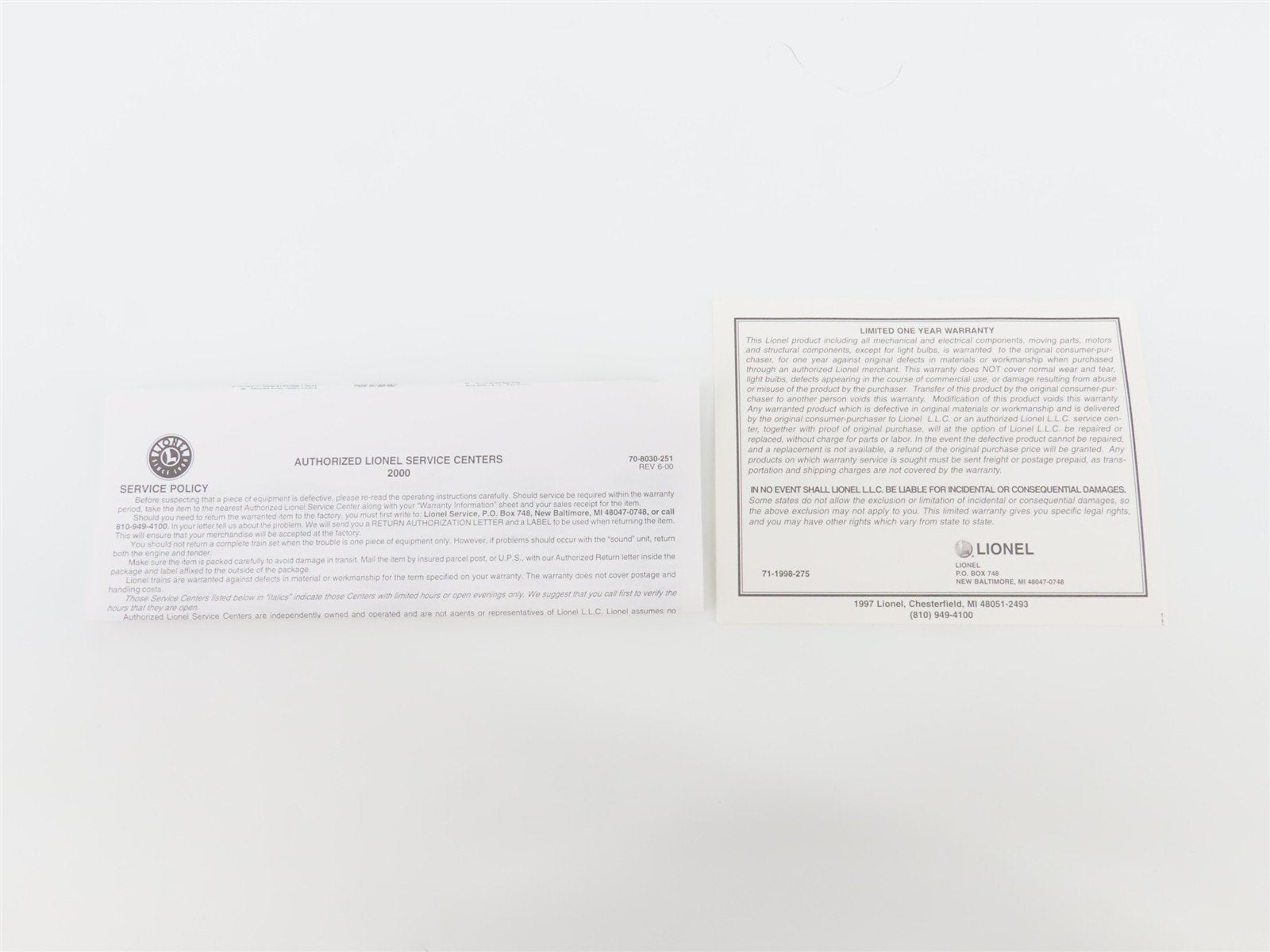 O Gauge 3-Rail Lionel 6-39208 UP Road of the Streamliners Boxcar #903658