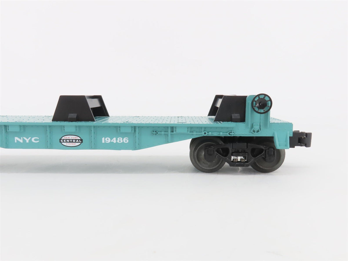 O Gauge 3-Rail Lionel 6-19486 NYC New York Central Flat Car 19486 w/Lumber Load