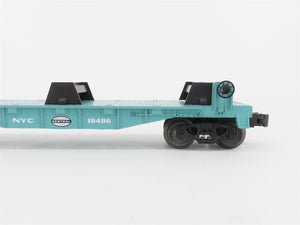 O Gauge 3-Rail Lionel 6-19486 NYC New York Central Flat Car 19486 w/Lumber Load