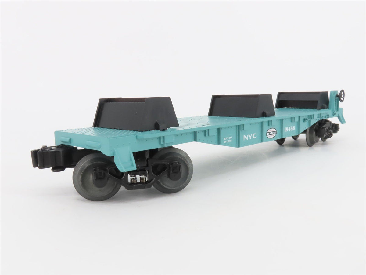 O Gauge 3-Rail Lionel 6-19486 NYC New York Central Flat Car 19486 w/Lumber Load