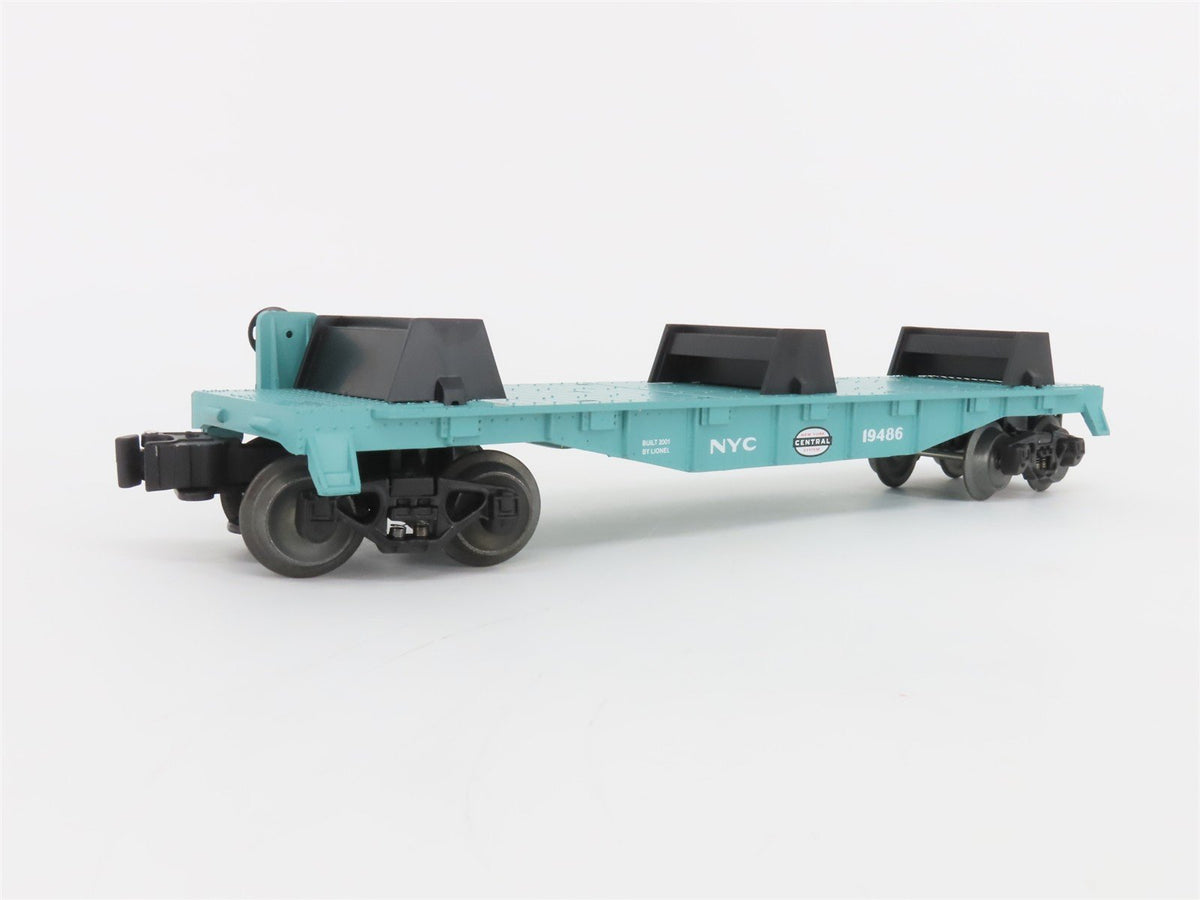 O Gauge 3-Rail Lionel 6-19486 NYC New York Central Flat Car 19486 w/Lumber Load